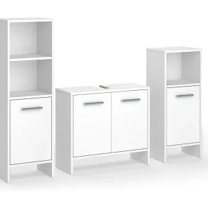 Badkamermeubelset wit 63.8×26.3×57 karli Badkamermeubelset wit 63.8×26.3×57 karli