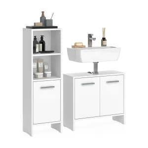 Badkamermeubelset wit 63.8×26.3×57 karli Badkamermeubelset wit 63.8×26.3×57 karli
