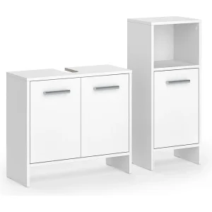 Badkamermeubelset wit 63.8×26.3×57 karli Badkamermeubelset wit 63.8×26.3×57 karli
