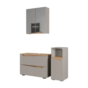 Badkamermeubelset grijs 80x35x57.5 marelle Badkamermeubelset grijs 80x35x57.5 marelle