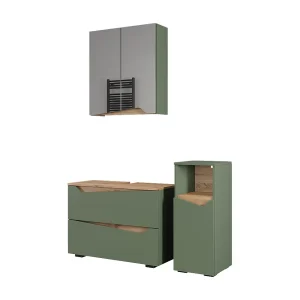 Badkamermeubelset groen/kunstzinnig 80x35x57.5 marelle Badkamermeubelset groen/kunstzinnig 80x35x57.5 marelle