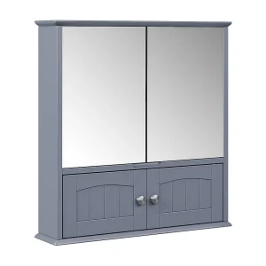 Badkamerspiegelkast grijs 56x13x58 bianco Badkamerspiegelkast grijs 56x13x58 bianco