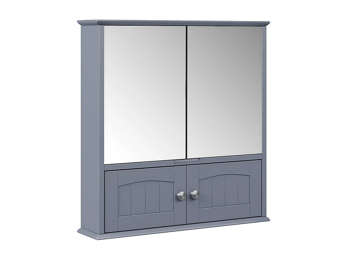 Badkamerspiegelkast grijs 56x13x58 bianco