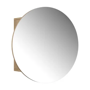 Badkamerspiegelkast krachtige eik goud 60×17.4×60 loki