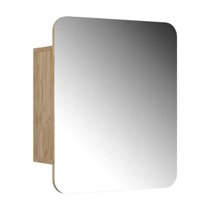 Badkamerspiegelkast krachtige eik goud 60×17.4×50 zino