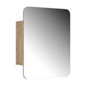 Badkamerspiegelkast krachtige eik goud 65×17.4×50 zino