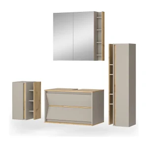 Badmöbel-Set cashmere 80x45x50 edelin Badmöbel-Set cashmere 80x45x50 edelin