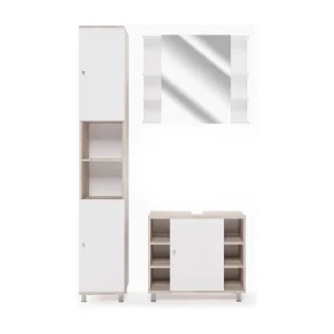 Badkamermeubel set sonoma 60x32x54 fynn