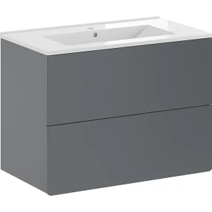 Badkamermeubel set grijs 80x46x59.3 izan Badkamermeubel set grijs 80x46x59.3 izan