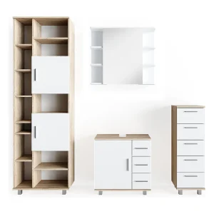 Badkamermeubel set sonoma 60x33x60 ilias