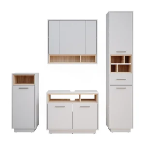 Badkamermeubel set wit 80x40x64 beatrice