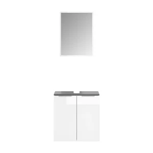 Badkamermeubel set wit 58x33x60 otis Badkamermeubel set wit 58x33x60 otis