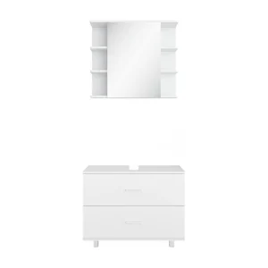 Badkamermeubel set wit 80.2x33x60.8 ilias Badkamermeubel set wit 80.2x33x60.8 ilias