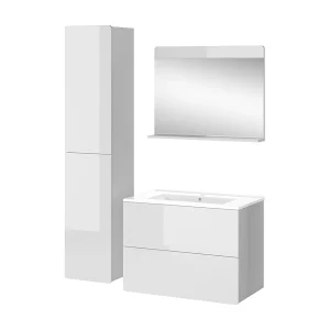 Badmöbel-Set weiß 80x46x59.3 izan Badmöbel-Set weiß 80x46x59.3 izan
