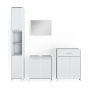 Badkamermeubel set wit 58x33x60 kiko