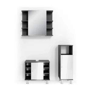 Badkamermeubel set antraciet 60x32x54 fynn Badkamermeubel set antraciet 60x32x54 fynn