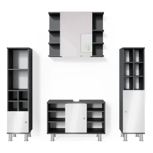 Badkamermeubel set antraciet 60x32x54 fynn Badkamermeubel set antraciet 60x32x54 fynn
