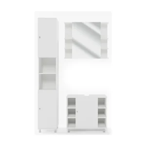 Badkamermeubel set wit 60x32x54 fynn Badkamermeubel set wit 60x32x54 fynn