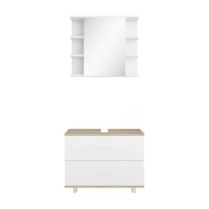 Badkamermeubel set wit/sonoma 80.2x33x60.8 ilias Badkamermeubel set wit/sonoma 80.2x33x60.8 ilias