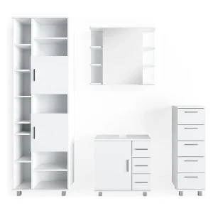 Badkamermeubel set wit 60x33x60 ilias Badkamermeubel set wit 60x33x60 ilias