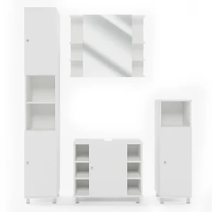 Badkamermeubel set wit 60x32x54 fynn Badkamermeubel set wit 60x32x54 fynn