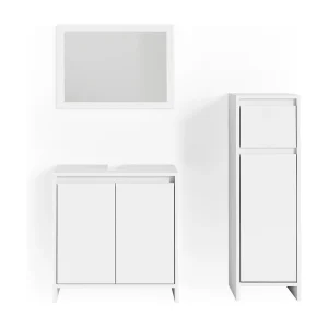 Badkamermeubel set wit 58x33x60 emma