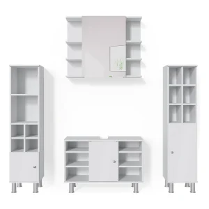 Badkamermeubel set wit 60x32x54 fynn Badkamermeubel set wit 60x32x54 fynn