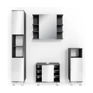 Badkamermeubel set antraciet 60x32x54 fynn Badkamermeubel set antraciet 60x32x54 fynn