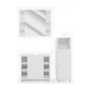 Badkamermeubel set wit 60x32x54 fynn Badkamermeubel set wit 60x32x54 fynn