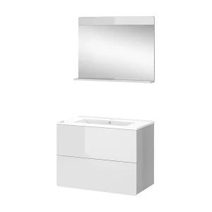Badmöbel-Set weiß 80x46x59.3 izan Badmöbel-Set weiß 80x46x59.3 izan