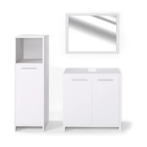 Badkamermeubel set wit 58x33x60 kiko