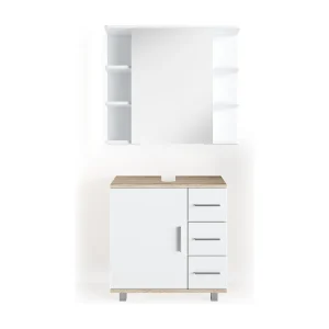 Badkamermeubel set sonoma 60x33x60.8 ilias