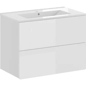 Badkamermeubelset wit 80x46x59.3 izan Badkamermeubelset wit 80x46x59.3 izan