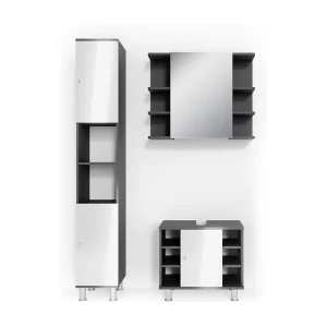 Badkamermeubel set antraciet 60x32x54 fynn Badkamermeubel set antraciet 60x32x54 fynn