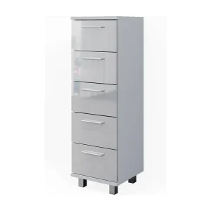 Badkamerkast wit hoogglans 30x30x95 ilias Badkamerkast wit hoogglans 30x30x95 ilias
