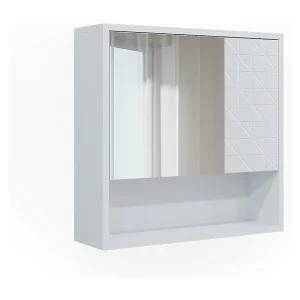 Badkamerspiegelkast wit 54x16x53 agasta Badkamerspiegelkast wit 54x16x53 agasta