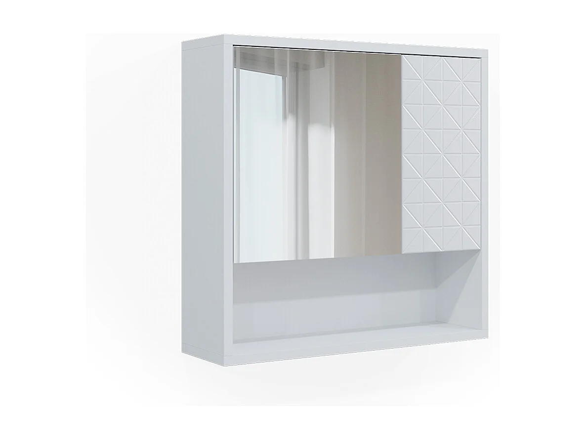Badkamerspiegelkast wit 54x16x53 agasta