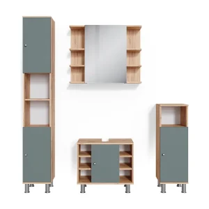 Badkamermeubel set groen 60x32x54 fynn Badkamermeubel set groen 60x32x54 fynn