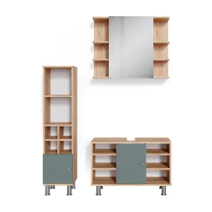 Badkamermeubel set groen 60x32x54 fynn Badkamermeubel set groen 60x32x54 fynn