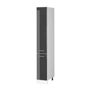 Apotheekkast antraciet hoogglans 30×57.2×206.8 r-line