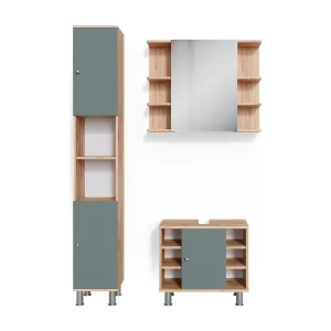 Badkamermeubel set groen 60x32x54 fynn Badkamermeubel set groen 60x32x54 fynn