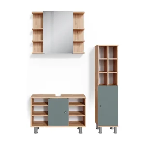 Badkamermeubel set groen 60x32x54 fynn Badkamermeubel set groen 60x32x54 fynn