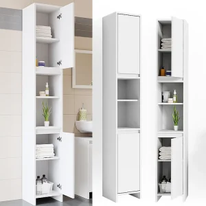 Badkamerkast wit 30x30x190 emma Badkamerkast wit 30x30x190 emma