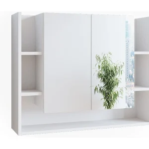 Badkamerspiegelkast wit 80.2×21.2×64 elira Badkamerspiegelkast wit 80.2×21.2×64 elira