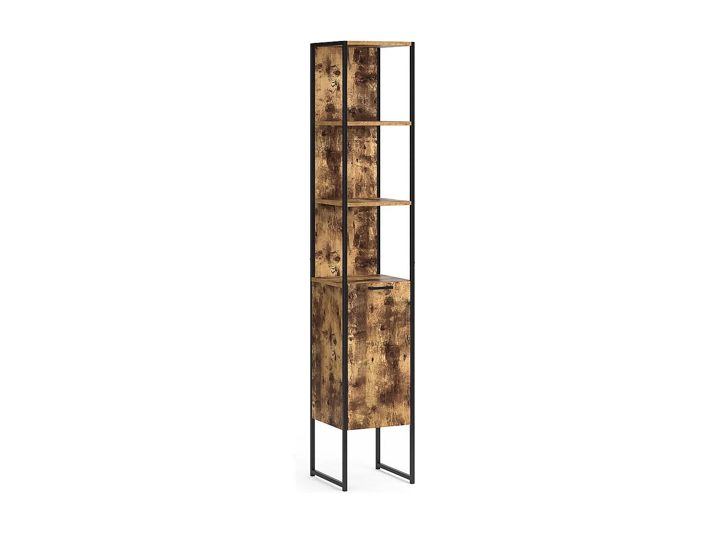 Badkamerkast antiek hout 33x33x185 fyrk