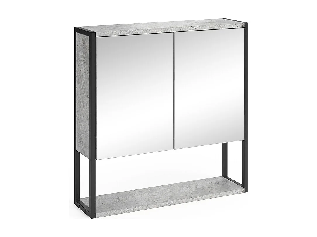 Badkamerspiegelkast beton 60x16x60.6 fyrk