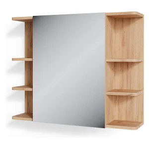 Badkamerspiegelkast eiken 79.6×21.2×64 fynn Badkamerspiegelkast eiken 79.6×21.2×64 fynn