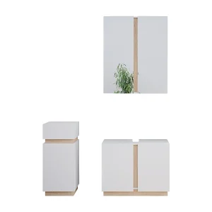 Badkamermeubelset wit 70x34x55 gloria Badkamermeubelset wit 70x34x55 gloria