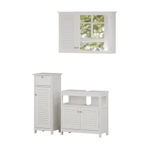 Badkamermeubelset wit 60x30x60 riad Badkamermeubelset wit 60x30x60 riad