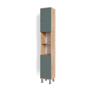 Badkamerkast groen 30x30x190 fynn Badkamerkast groen 30x30x190 fynn